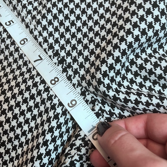 Sezane Clara Pants In Black Houndstooth Print Size 2 34 - Picture 6 of 7